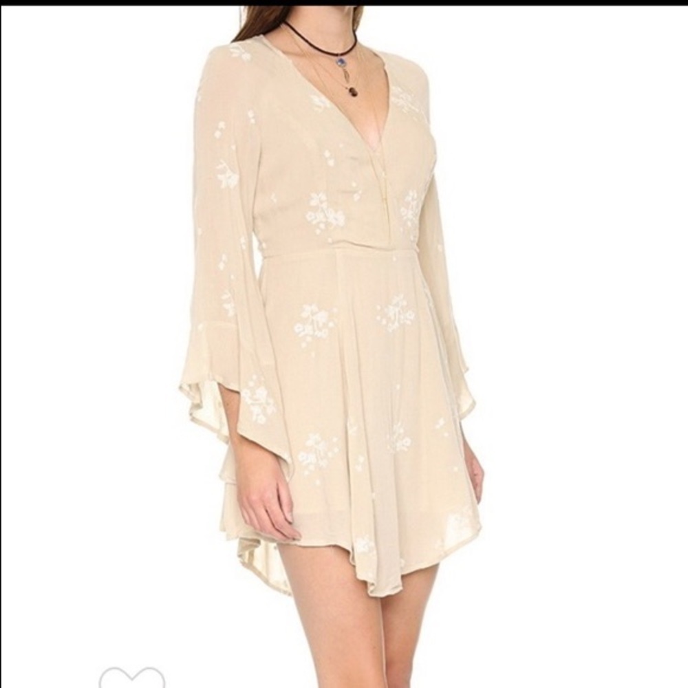 Free People bell sleeve dress size 0